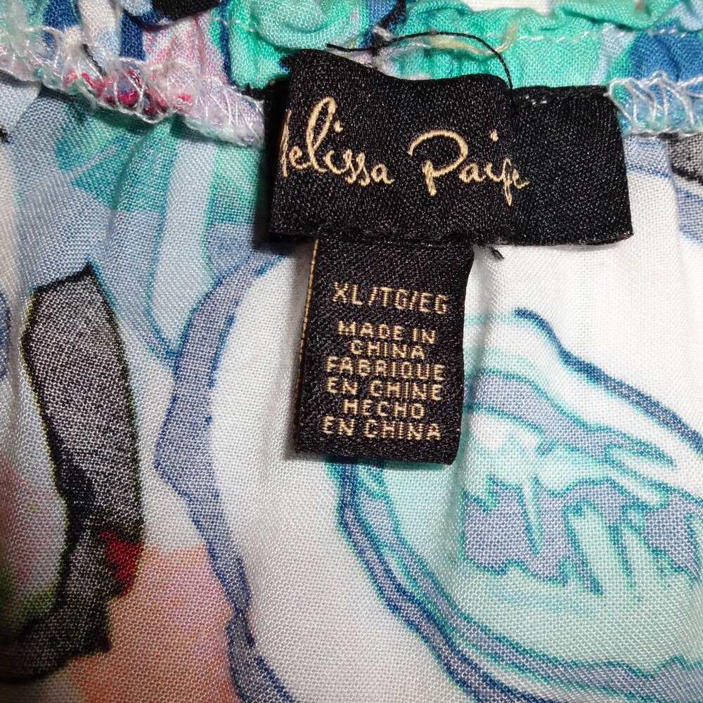Melissa Paige Off the Shoulder Floral Top, Size XL - Picture 5 of 5
